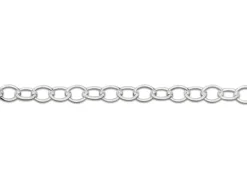 Sterling Silver 1.7mm Oval Trace Chain 30