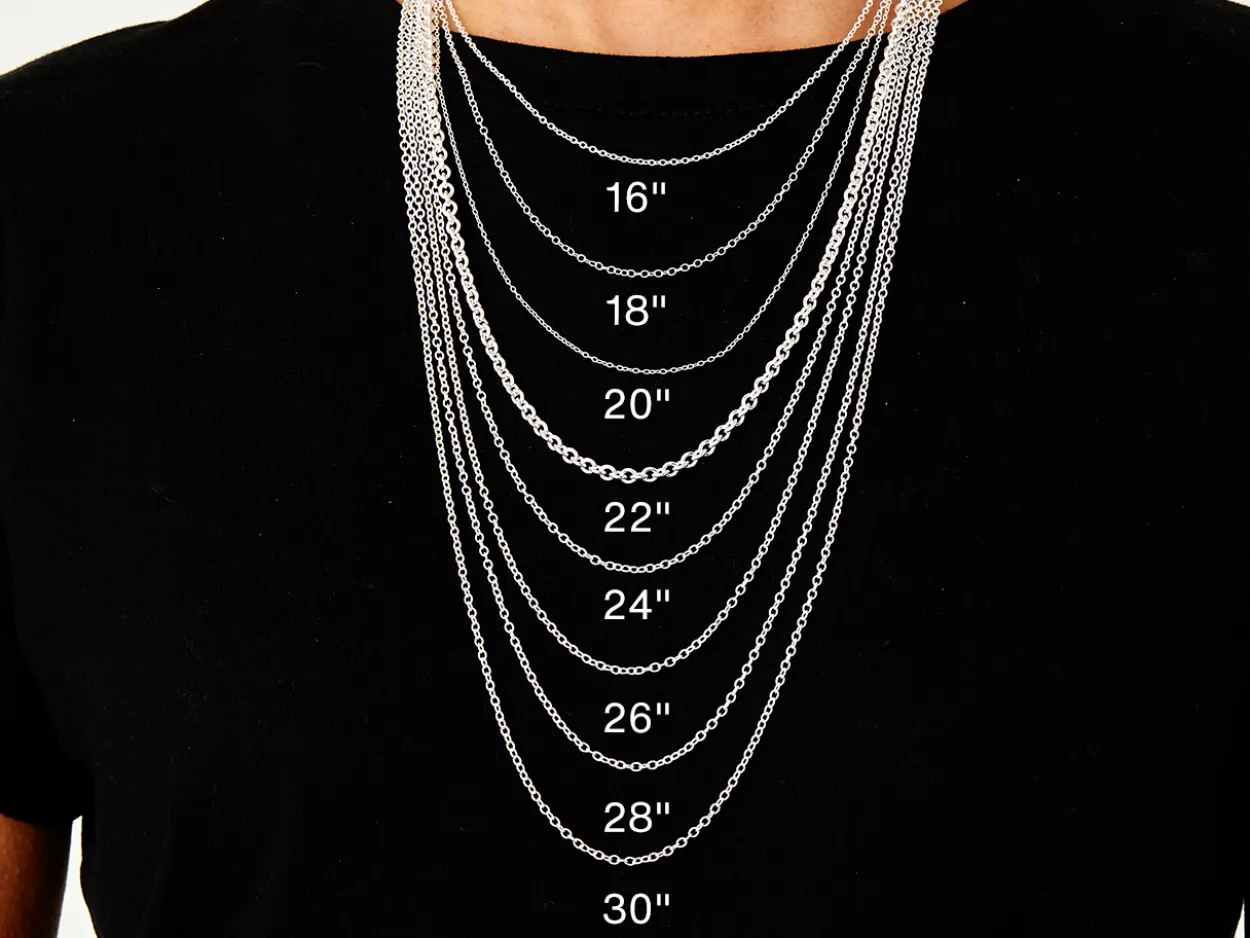 Sterling Silver 2.3mm Oval Trace Chain 28"/71cm Unhallmarked 100% Recycled Silver
