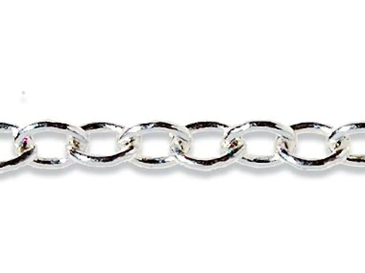 Sterling Silver 4.2mm Oval Trace Chain Loose Unhallmarked 100% Recycled Silver