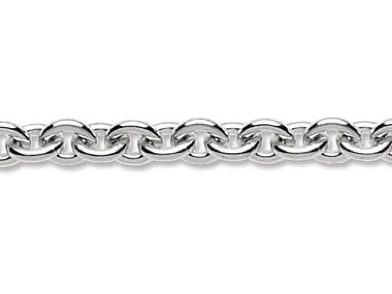 Sterling Silver 4.6mm Oval Trace Chain Loose Unhallmarked 100% Recycled Silver