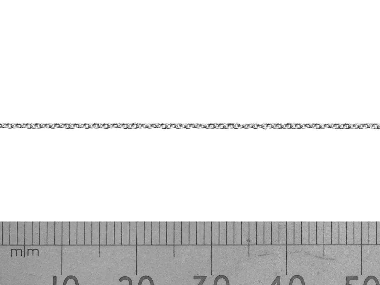 Sterling Silver 0.9mm Oval Trace Chain Loose Unhallmarked 100% Recycled Silver