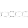Sterling Silver 10.0mm Oval Trace Chain Loose Unhallmarked