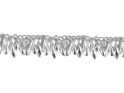 Sterling Silver 13.0mm Oval Trace Chain With Leaf Motif Loose Unhallmarked 100% Recycled Silver