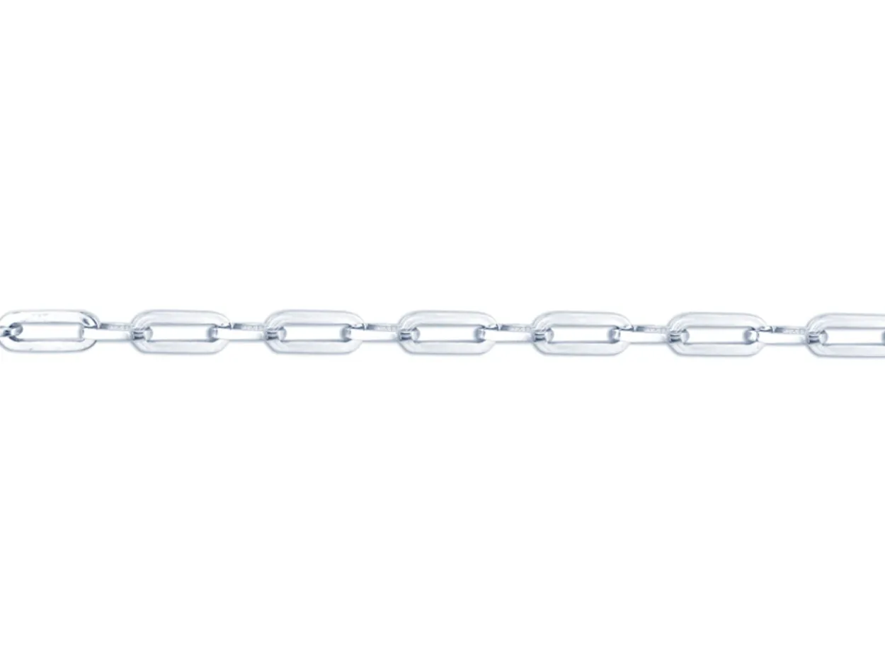 Sterling Silver 5.5mm Paperclip Trace Chain Loose Unhallmarked 100% Recycled Silver