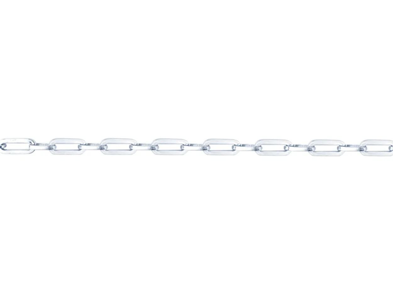 Sterling Silver 5.5mm Paperclip Trace Chain Loose Unhallmarked 100% Recycled Silver