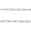 Sterling Silver 3.4mm Patterned Paperclip Trace Chain 22"/55cm Hallmarked, 100% Recycled Silver