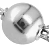 Sterling Silver 8mm Plain Ball Clasp