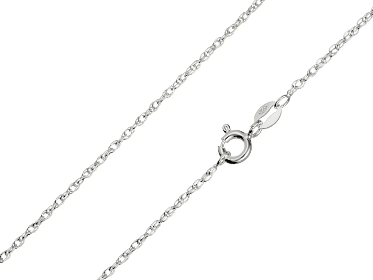 Sterling Silver 1.5mm Prince Of Wales Rope Chain 20"/50cm Unhallmarked 100% Recycled Silver