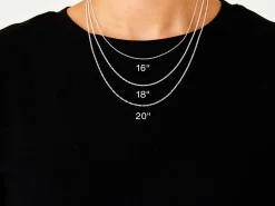 Sterling Silver 1.5mm Prince Of Wales Rope Chain 18