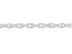 Sterling Silver 1.8mm Prince Of Wales Rope Chain Loose Unhallmarked