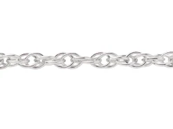 Sterling Silver 1.8mm Prince Of Wales Rope Chain Loose Unhallmarked
