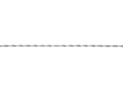 Sterling Silver 2.2mm Prince Of Wales Rope Chain Loose Unhallmarked