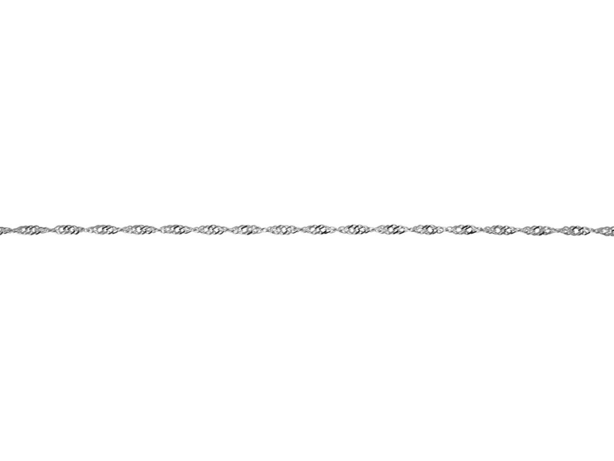 Sterling Silver 2.2mm Prince Of Wales Rope Chain Loose Unhallmarked