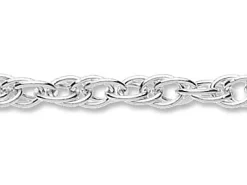 Sterling Silver 2.8mm Prince Of Wales Rope Chain Loose Unhallmarked
