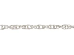 Sterling Silver 1.4mm Prince Of Wales Rope Chain Loose Unhallmarked
