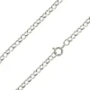 Sterling Silver 3.4mm Round Belcher Chain 18"/45cm Hallmarked