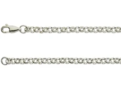 Sterling Silver 4.4mm Round Belcher Chain 16"/40cm Hallmarked