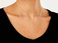 Sterling Silver 1.4mm Round Belcher Chain 16