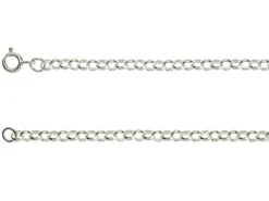 Sterling Silver 3.4mm Round Belcher Chain 16"/40cm Unhallmarked