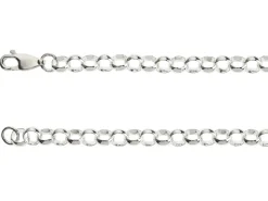 Sterling Silver 5.0mm Round Belcher Chain 18"/45cm Heavy Hallmarked