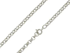 Sterling Silver 4.0mm Round Belcher Chain 18"/45cm Hallmarked