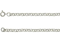 Sterling Silver 4.0mm Round Belcher Chain 18"/45cm Hallmarked