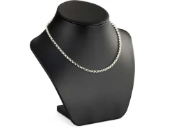 Sterling Silver 4.0mm Round Belcher Chain 18