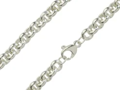 Sterling Silver 7.4mm Round Belcher Chain 18"/45cm Hallmarked