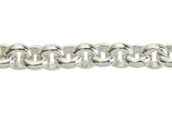 Sterling Silver 7.4mm Round Belcher Chain 18