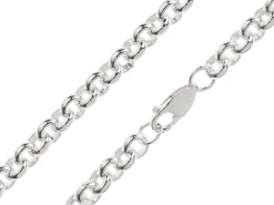 Sterling Silver 6.0mm Round Belcher Chain 16"/40cm Hallmarked