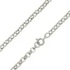 Sterling Silver 4.0mm Round Belcher Chain 16"/40cm Hallmarked