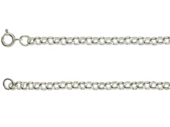 Sterling Silver 4.0mm Round Belcher Chain 16"/40cm Hallmarked