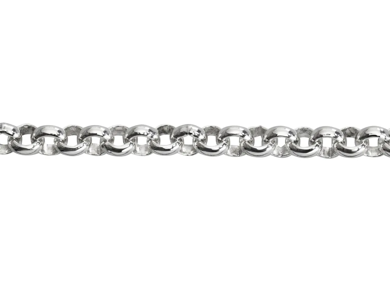 Sterling Silver 4.1mm Round Belcher Chain Loose Unhallmarked 100% Recycled Silver