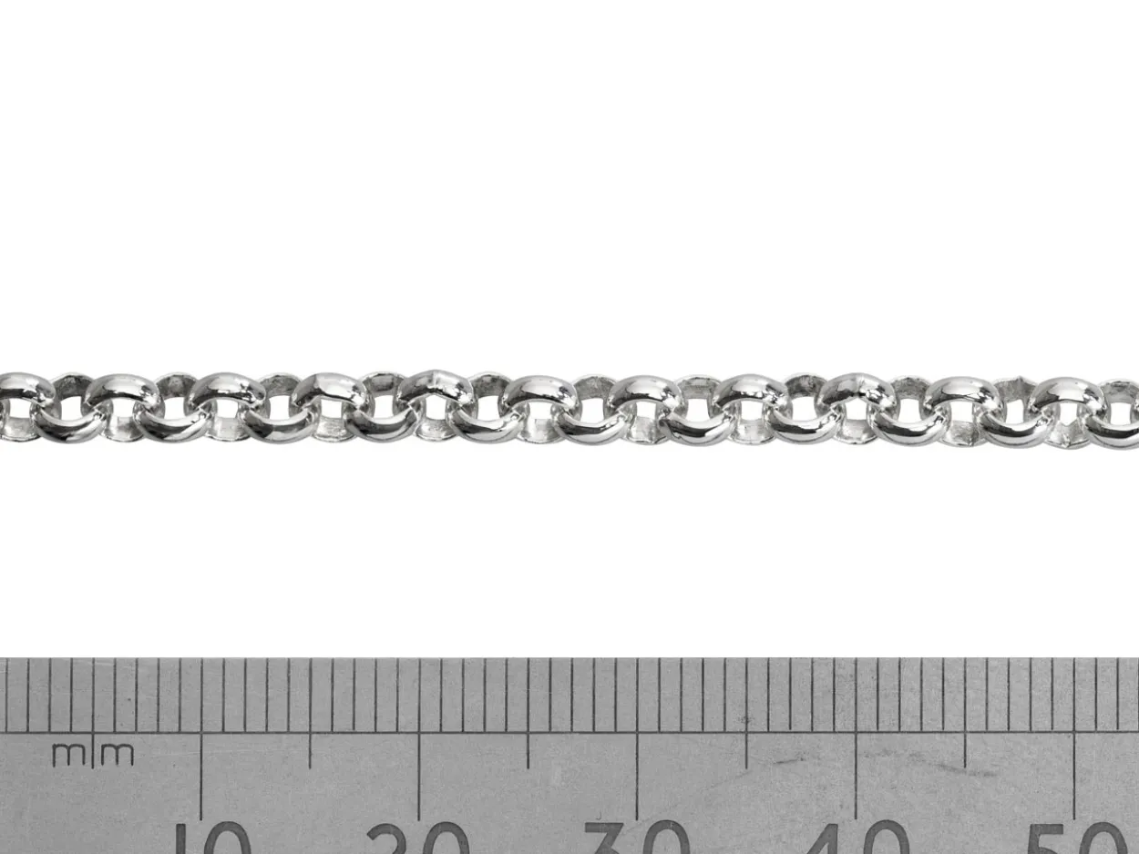 Sterling Silver 4.1mm Round Belcher Chain Loose Unhallmarked 100% Recycled Silver