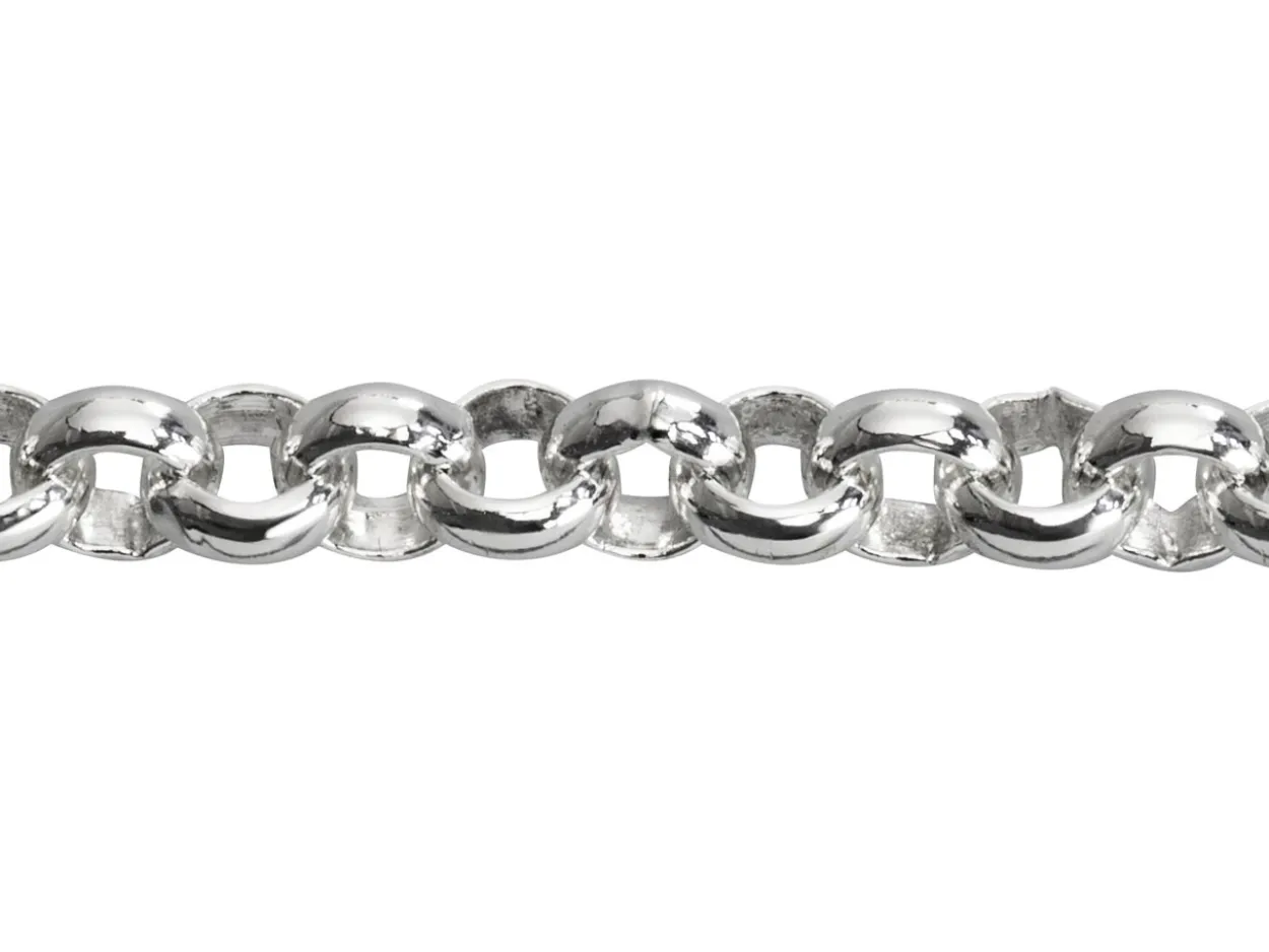 Sterling Silver 4.1mm Round Belcher Chain Loose Unhallmarked 100% Recycled Silver