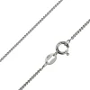 Sterling Silver 1.5mm Round Curb Chain 20"/50cm Unhallmarked 100% Recycled Silver