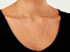 Sterling Silver 1.5mm Round Curb Chain 22