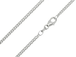 Sterling Silver 2.1mm Round Curb Chain 18"/45cm Unhallmarked