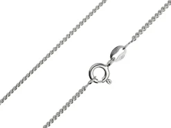 Sterling Silver 1.7mm Round Curb Chain 22"/55cm Unhallmarked 100% Recycled Silver