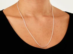 Sterling Silver 1.7mm Round Curb Chain 22