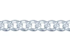 Sterling Silver 4.2mm Round Curb Bracelet 7.5"/19cm Hallmarked, 100% Recycled Silver