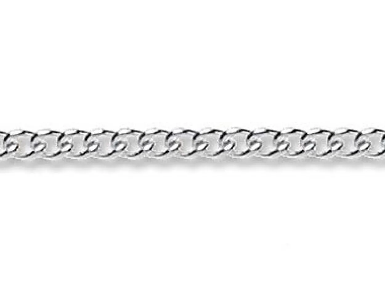Sterling Silver 3.5mm Round Curb Chain Loose Unhallmarked 100% Recycled Silver