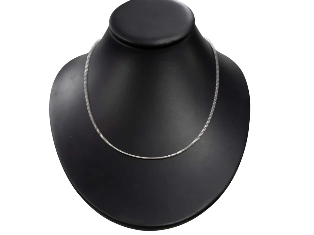 Sterling Silver 1.6mm Rounded Box Chain 20"/50cm Unhallmarked