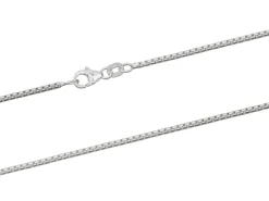 Sterling Silver 1.6mm Rounded Box Chain 16"/40cm Unhallmarked