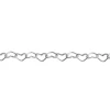 Sterling Silver 3.2mm Rounded Heart Link Chain Loose Unhallmarked 100% Recycled Silver