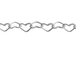 Sterling Silver 3.2mm Rounded Heart Link Chain Loose Unhallmarked 100% Recycled Silver