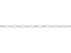 Sterling Silver 3.0mm Round Link Figaro Chain Loose Unhallmarked 100% Recycled Silver