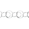Sterling Silver 14.0mm Round Multi Link Trace Chain Loose Unhallmarked