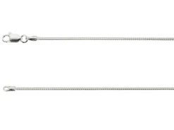 Sterling Silver 1.2mm Round Snake Chain 18"/45cm Unhallmarked 100% Recycled Silver