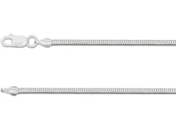 Sterling Silver 1.9mm Round Snake Chain 20"/50cm Hallmarked, 100% Recycled Silver